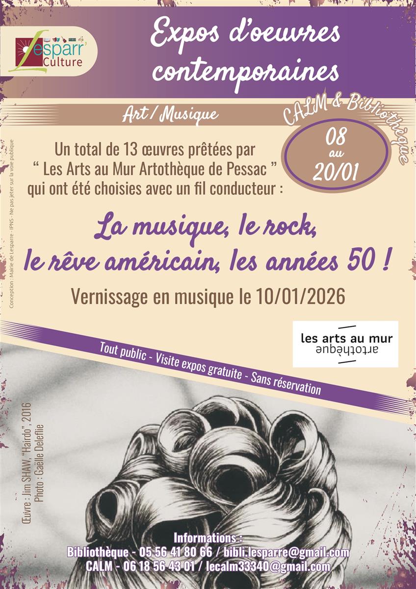 Exposition d'œuvres contemporaines