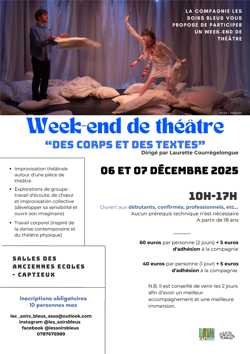 Week-end théâtre par la Cie Les soirs bleus