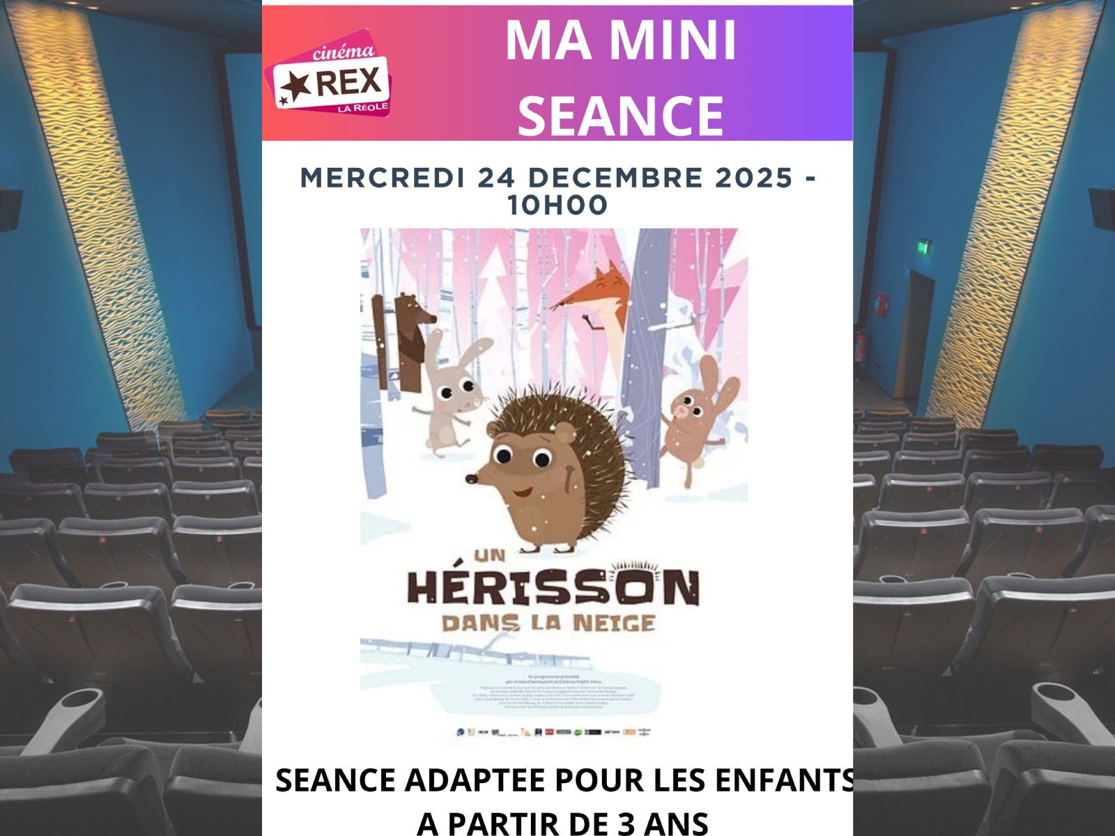 Ma mini séance: Un hérisson en hiver