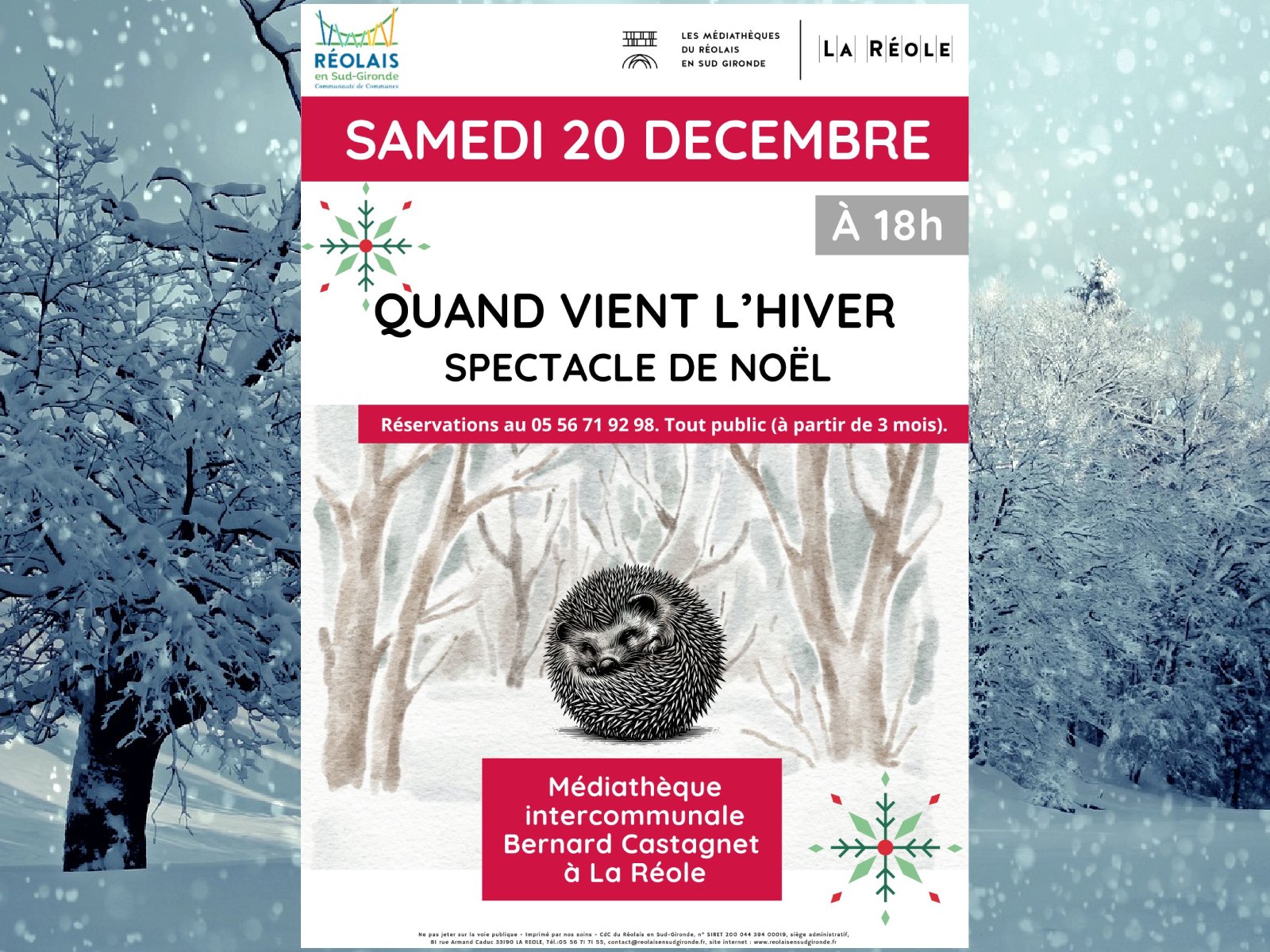 En attendant l'hiver / Ateliers et spectacle d ...