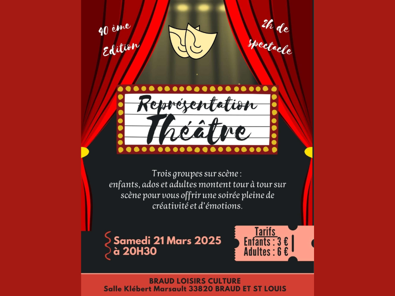 Représentation théatrale par le Braud Loisirs  ...