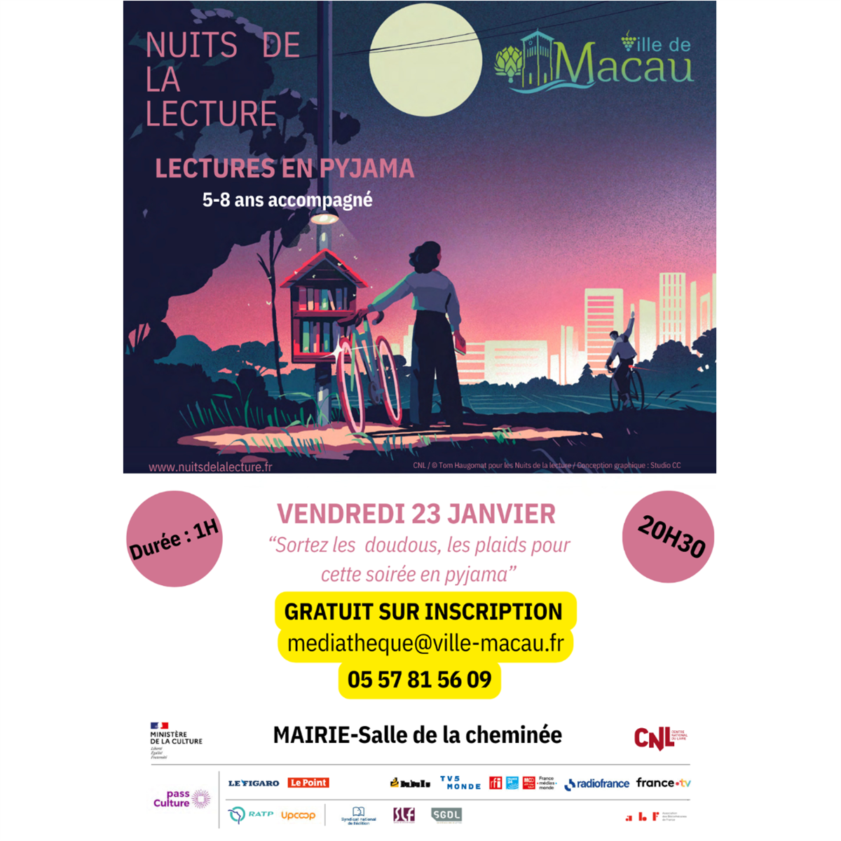 Nuits de la lecture - Lectures en pyjama