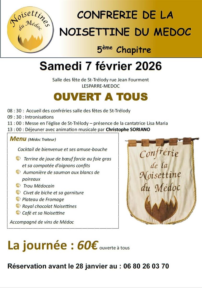 5ème Chapitre de la Confrérie de la Noisettine ...