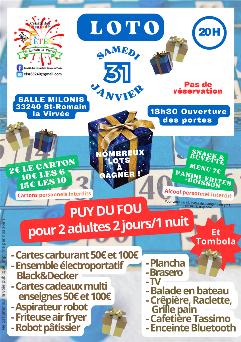 Loto du Comité des Fêtes
