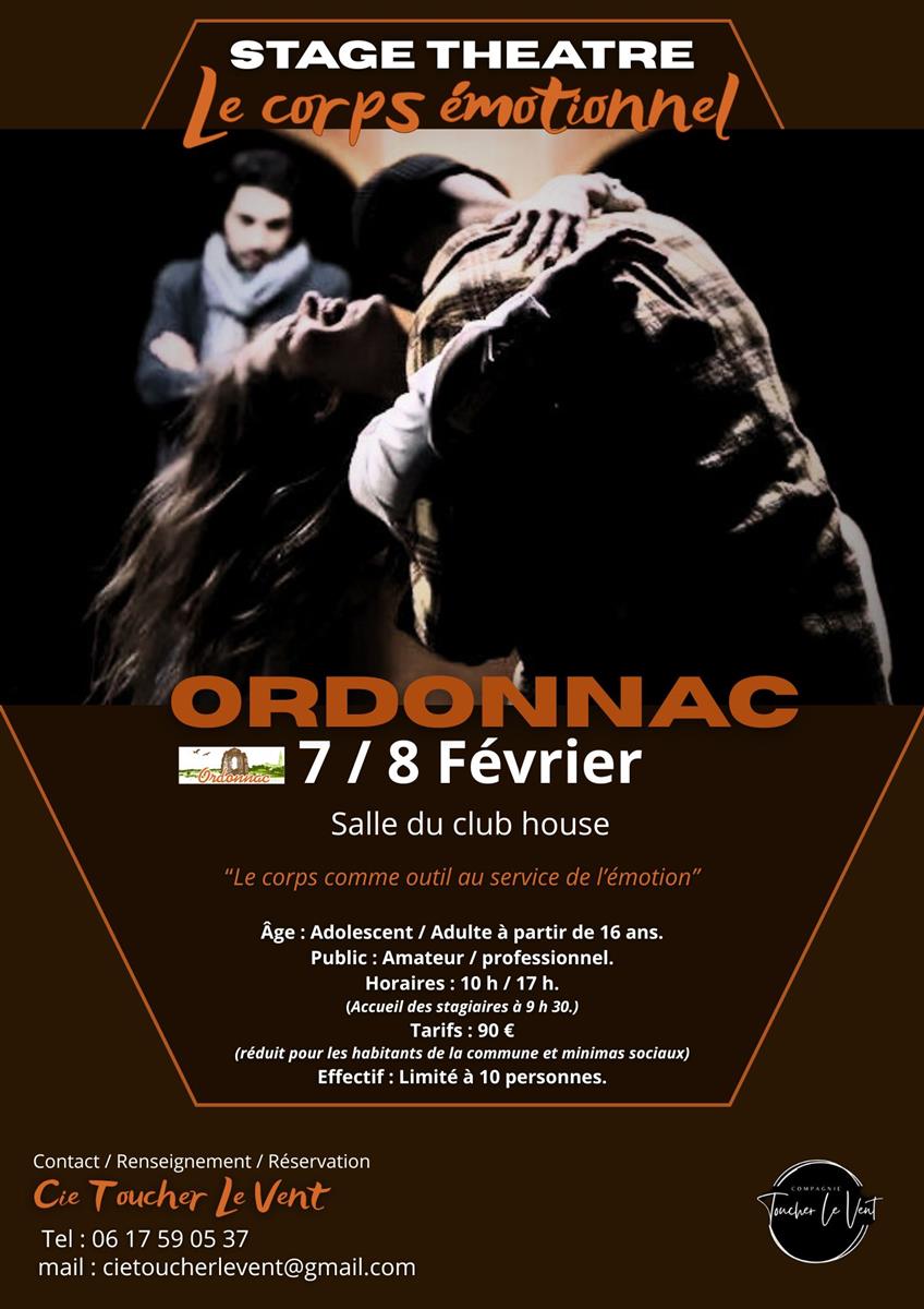 Stage de théâtre : le corps émotionnel