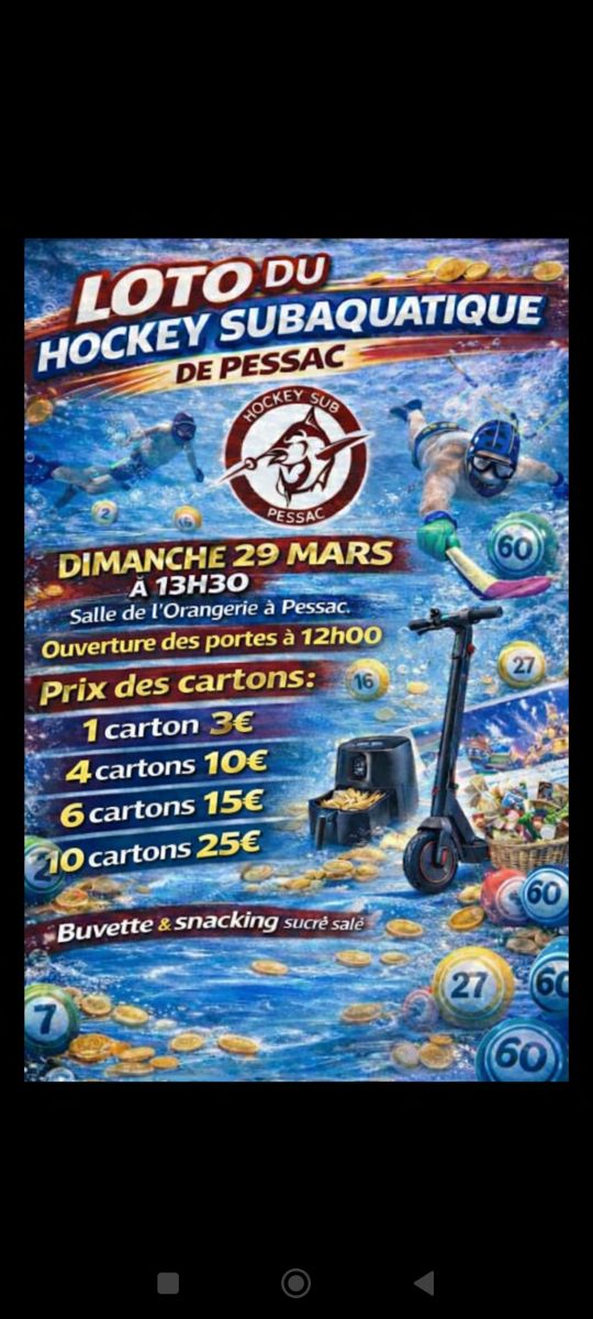 Loto du hockey subaquatique