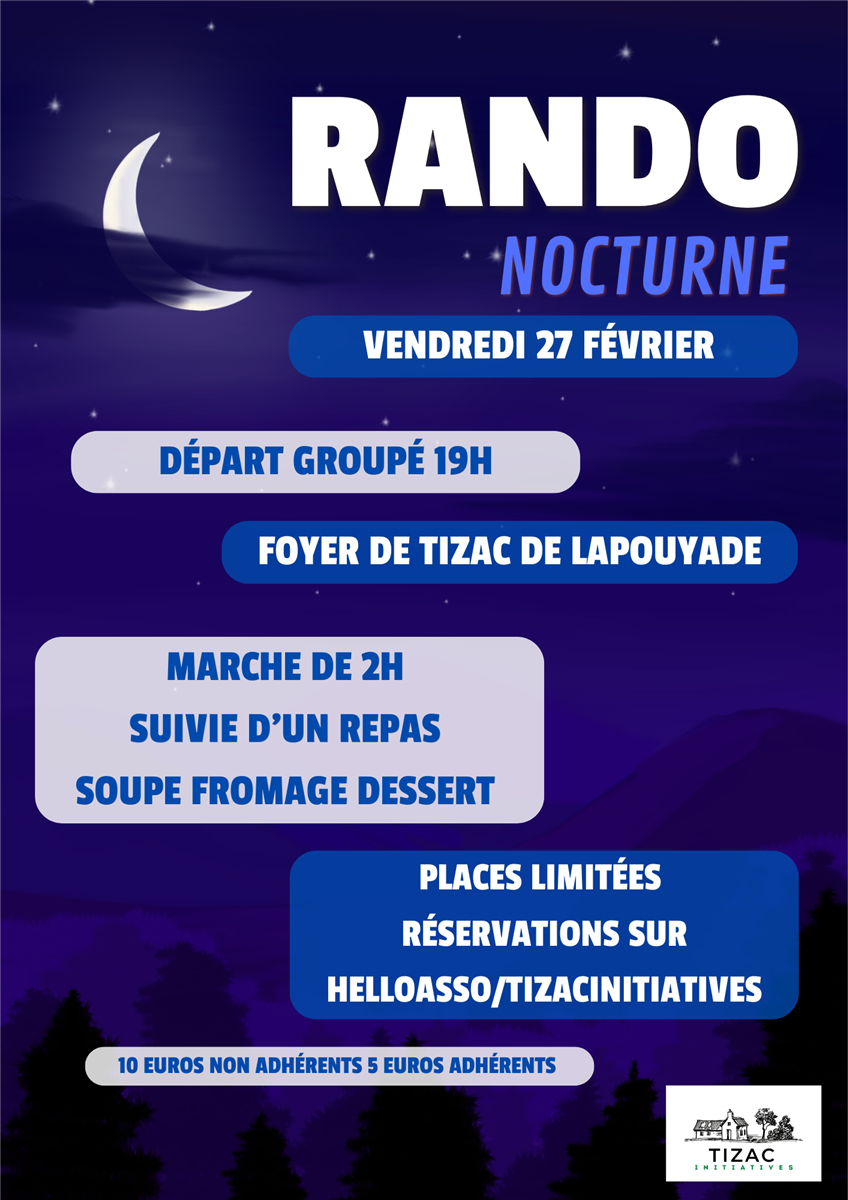 Randonnée nocturen