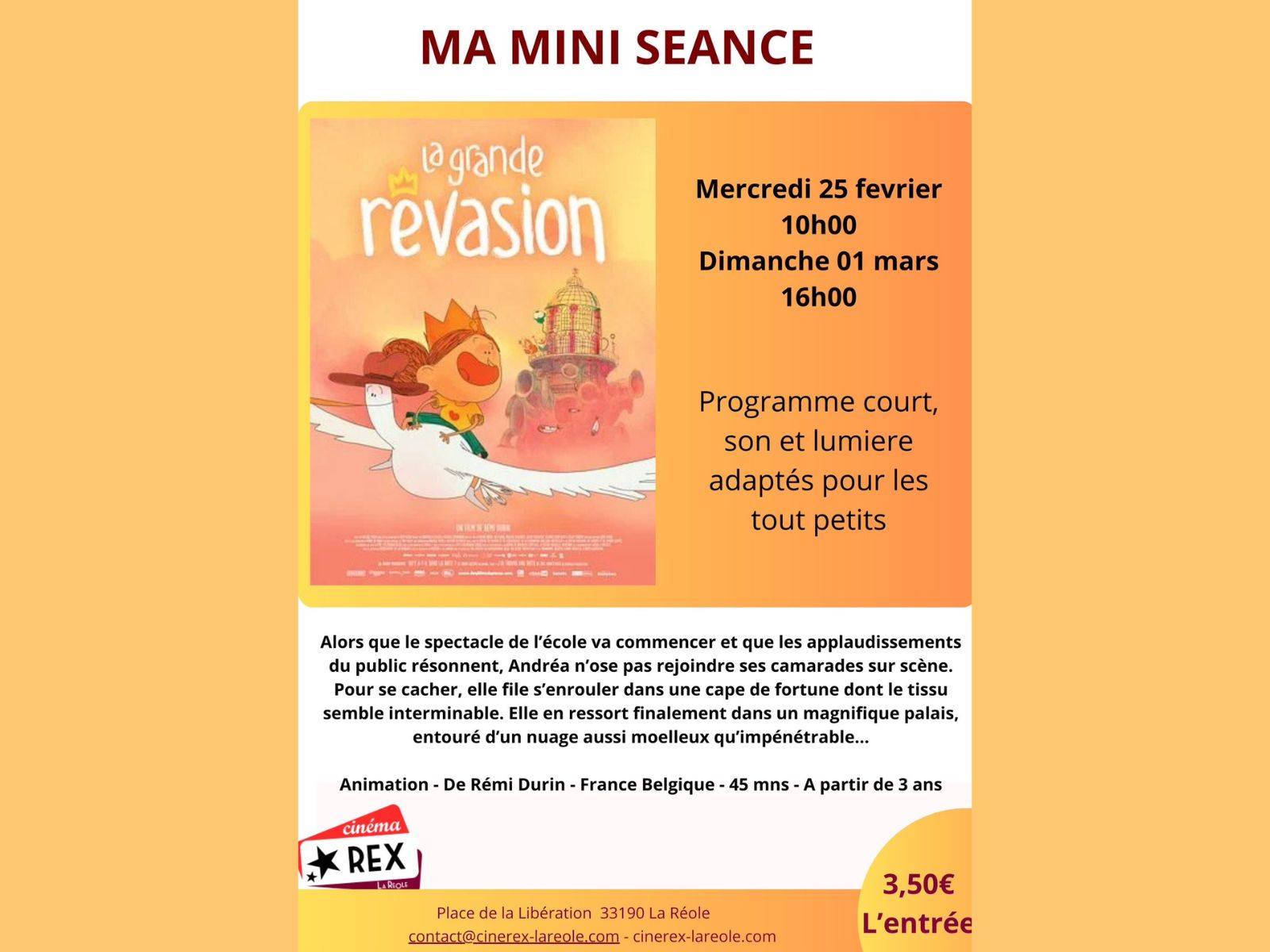La Grande Revasion - ma mini senace