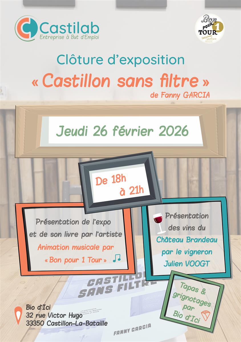 Clôture d'exposition "Castillon sans filtre" d ...