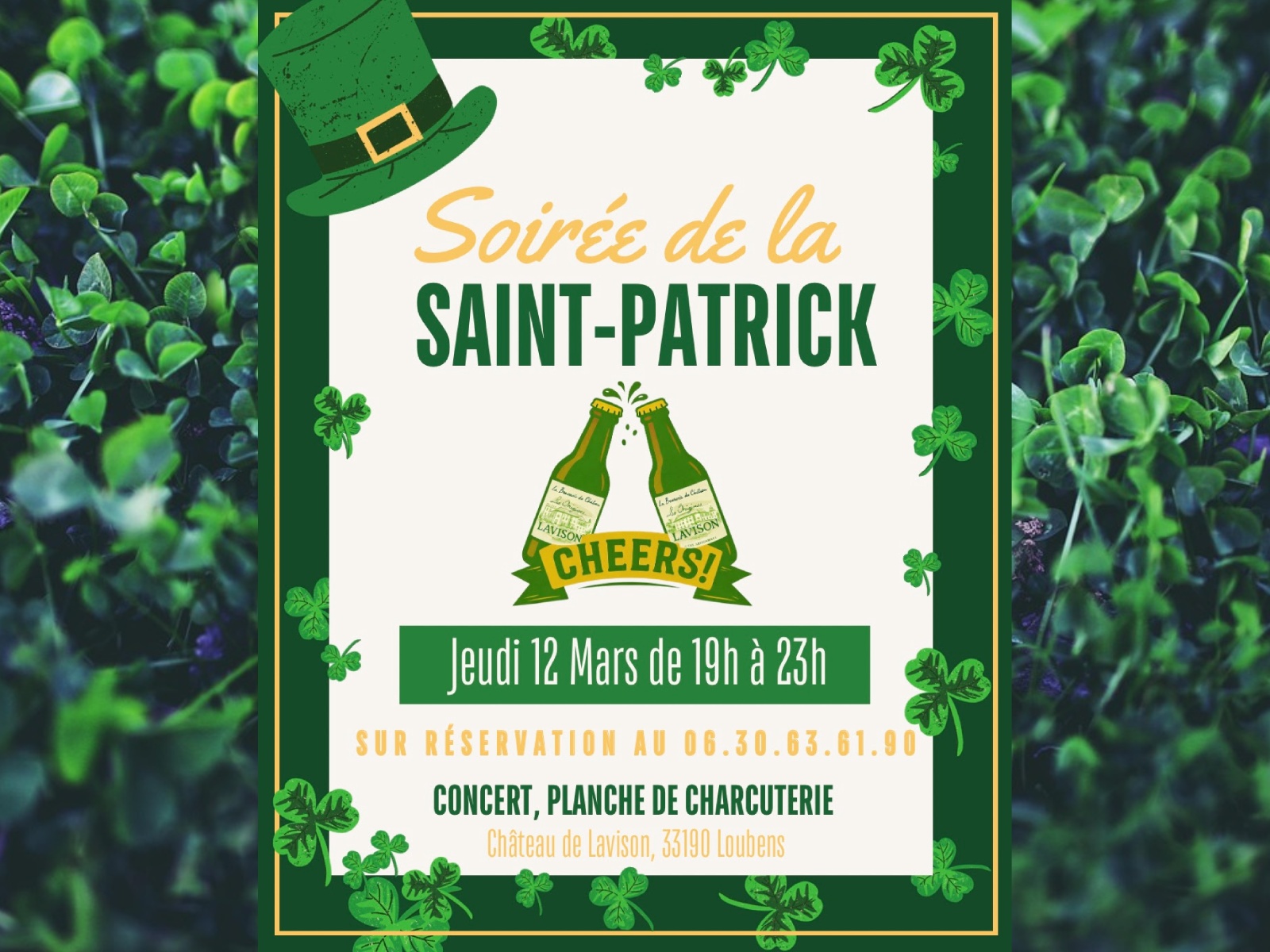Soirée de la Saint-Patrick au château