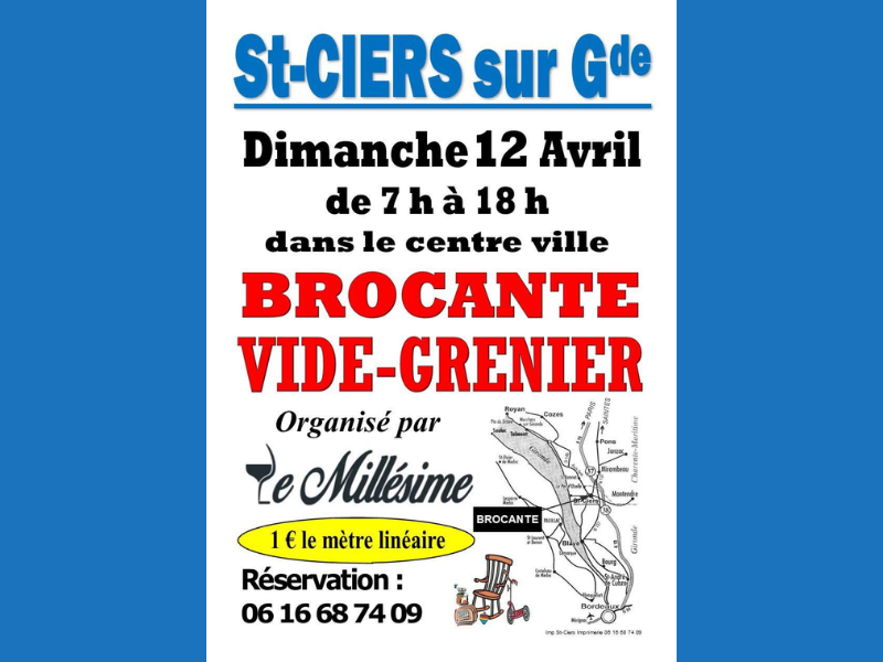 Brocante - Vide Grenier à Saint-Ciers sur Gironde