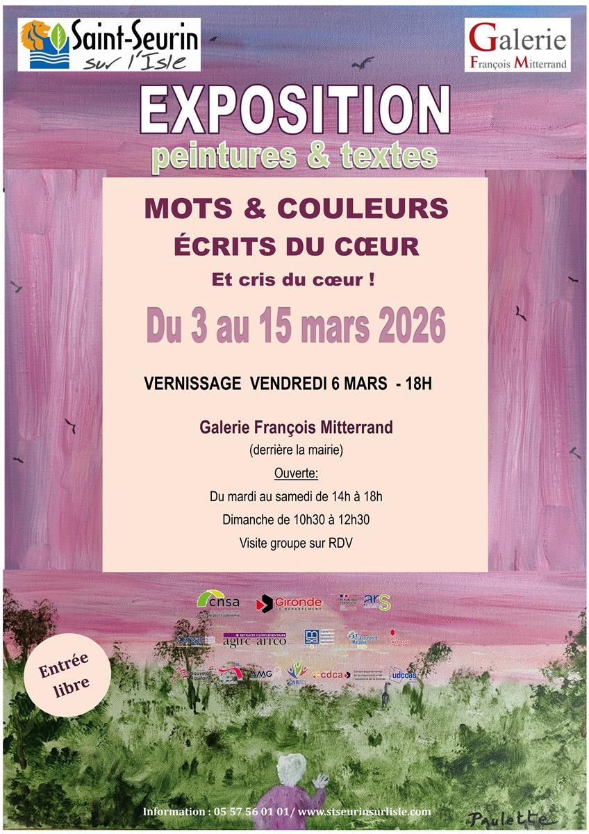 EXPOSITION DE PEINTURES ET TEXTES