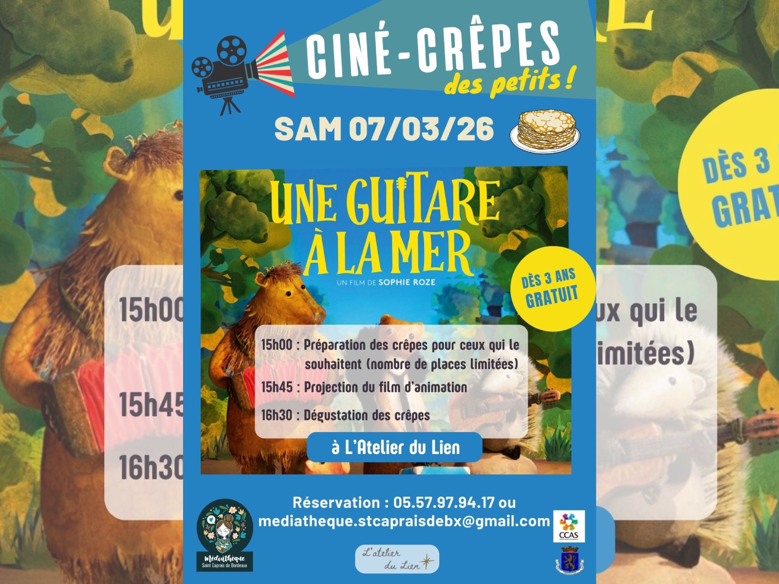 Ciné-crêpes: une guitare à la mer