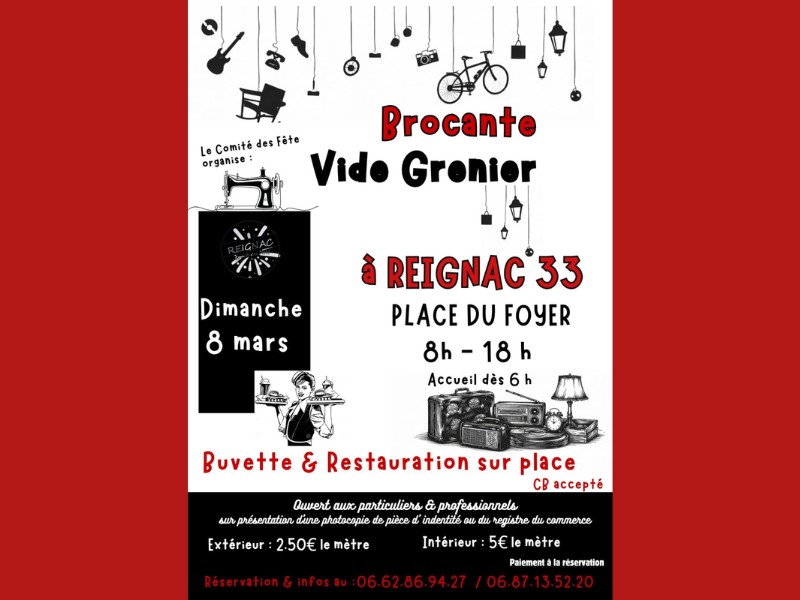 Brocante - Vide grenier à Reignac