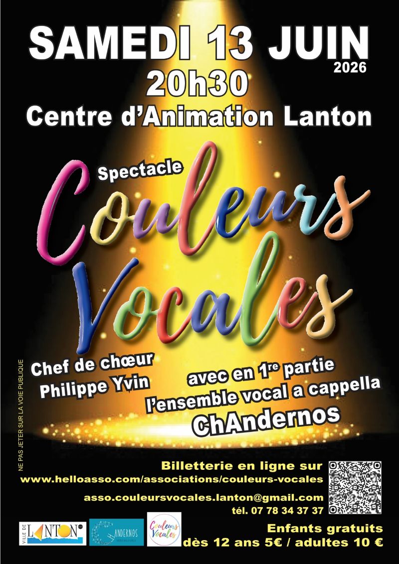 Spectacle : Couleurs vocales