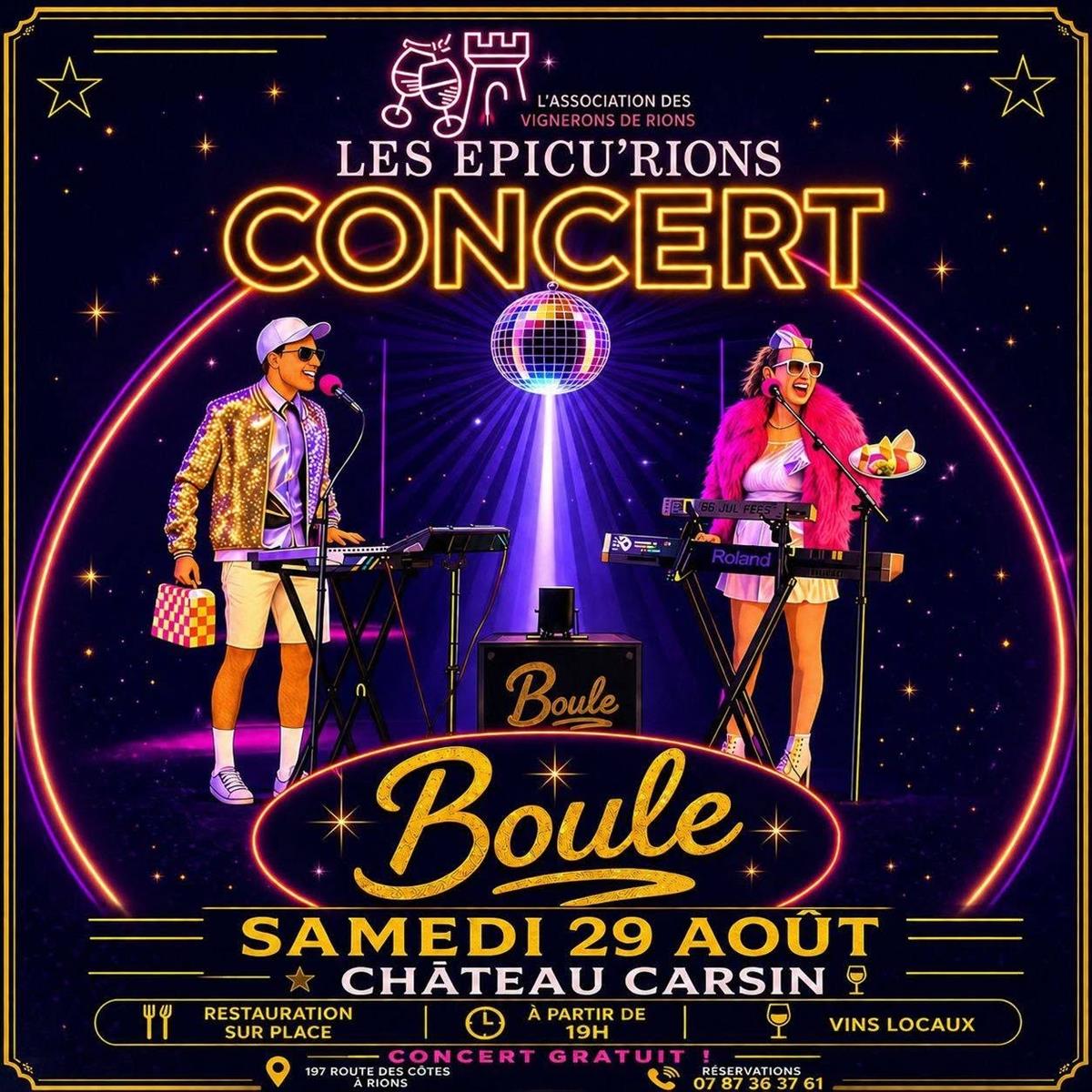 Concert les Epicu'Rock au Château Carsin