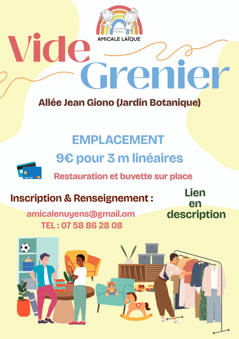 Vide-Grenier Nuyens 2026 par Amicale laïque du ...
