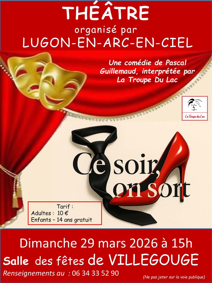 Théâtre à Villegouge "Ce soir on sort"