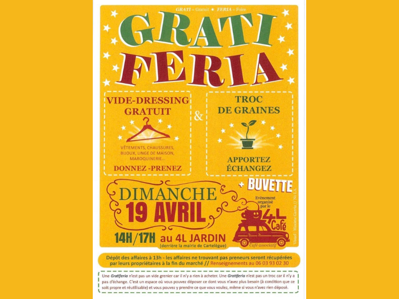 Gratiféria au 4L café