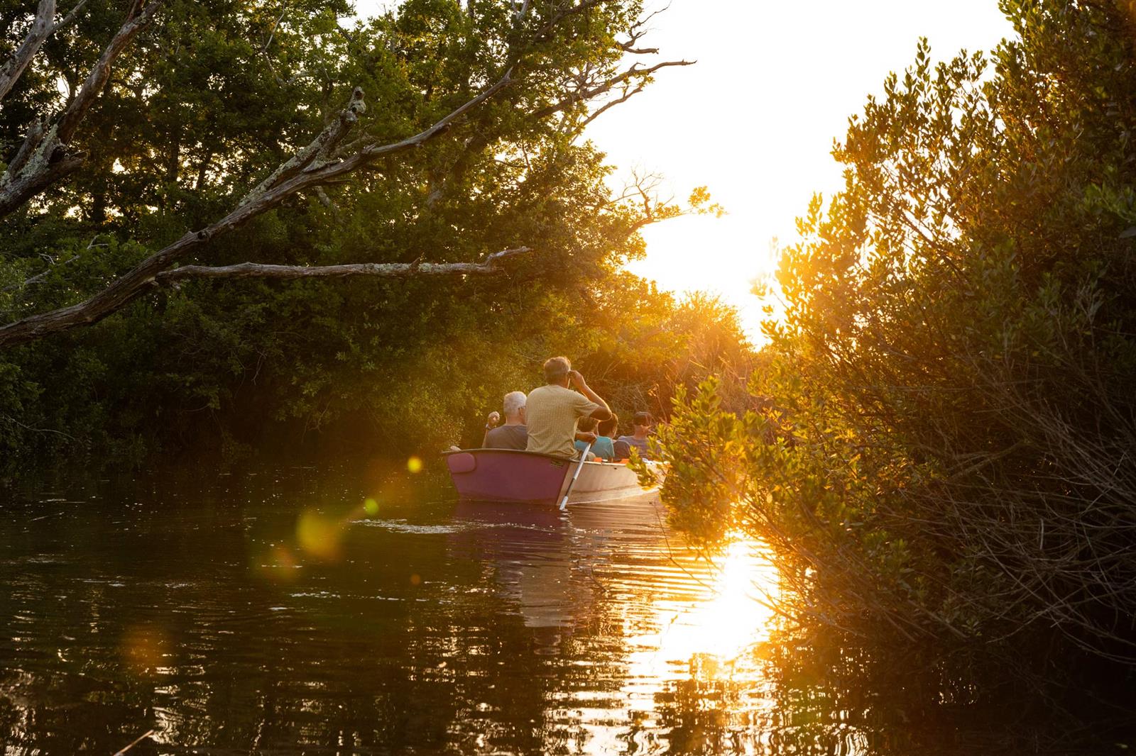 Balade au crépuscule en galupe