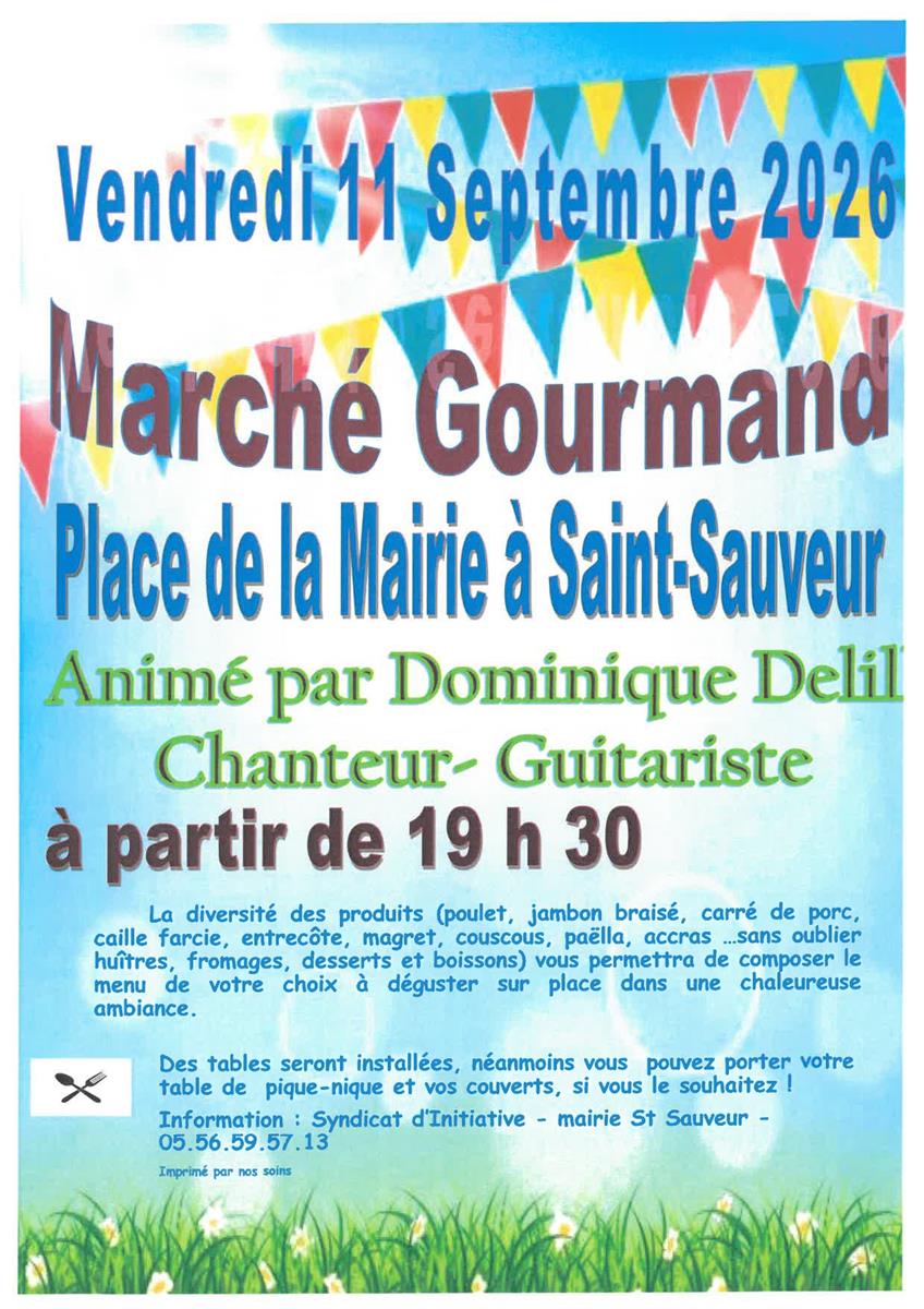 Marchés gourmands de St-Sauveur