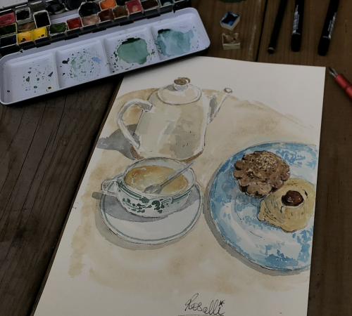 Atelier aquarelle gourmande