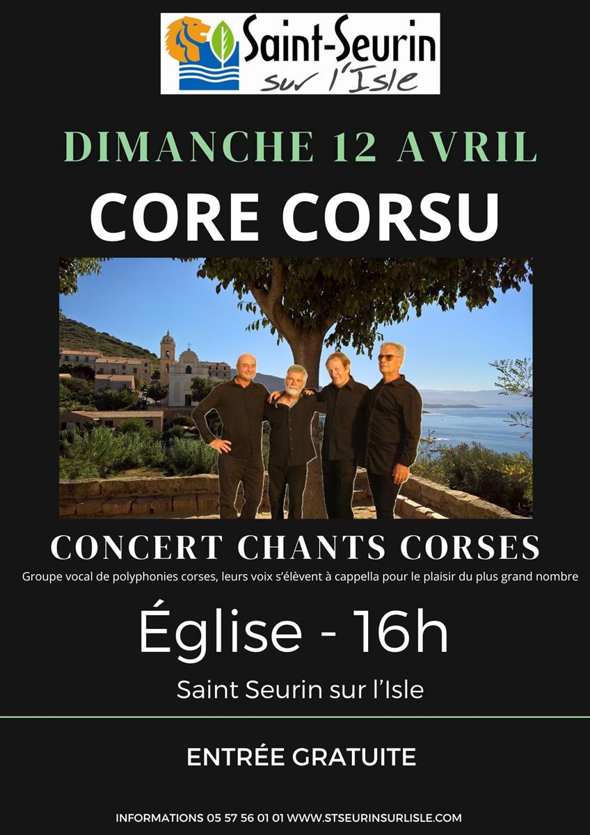 CONCERT CHANTS CORSES CORE CORSU