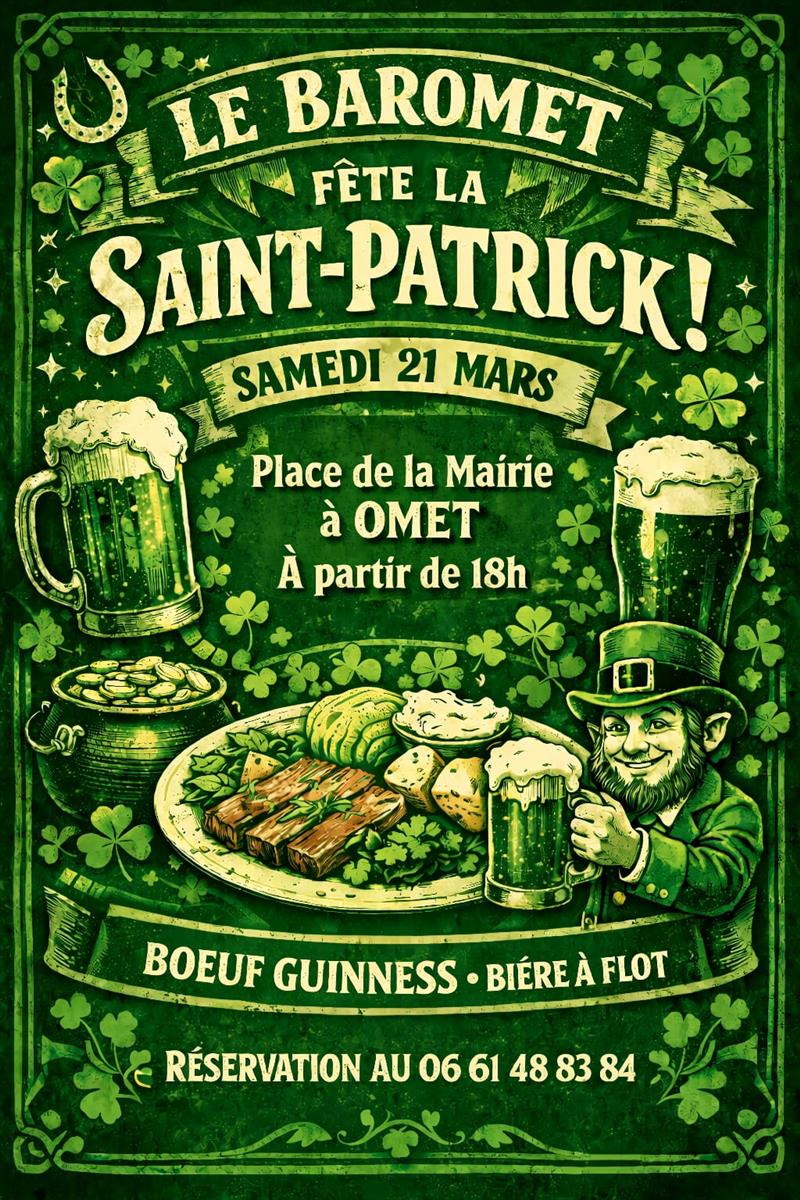 Fête de la Saint-Patrick au Baromet