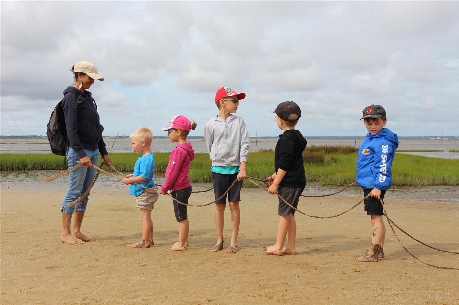 La plage des petits explorateurs à Lanton