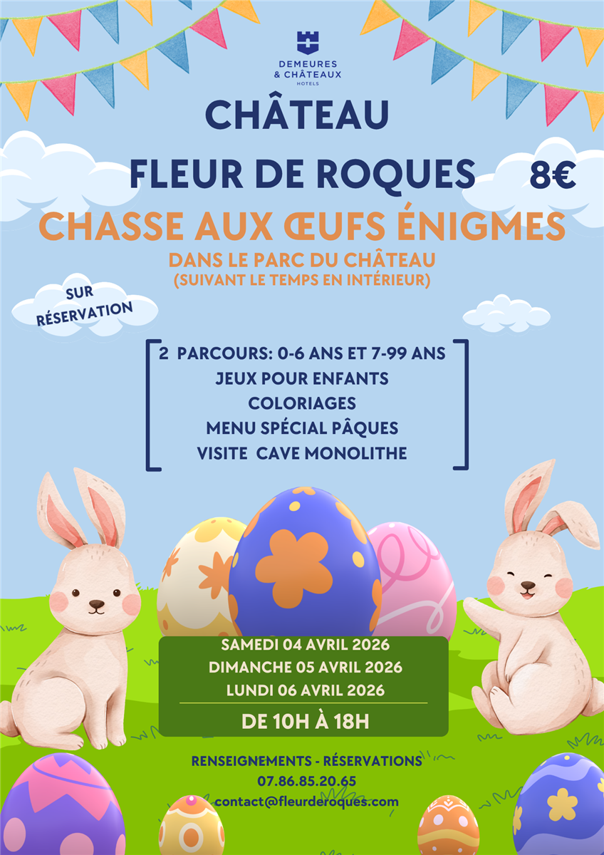 Chasse aux oeufs et énigmes - Château Fleur De ...