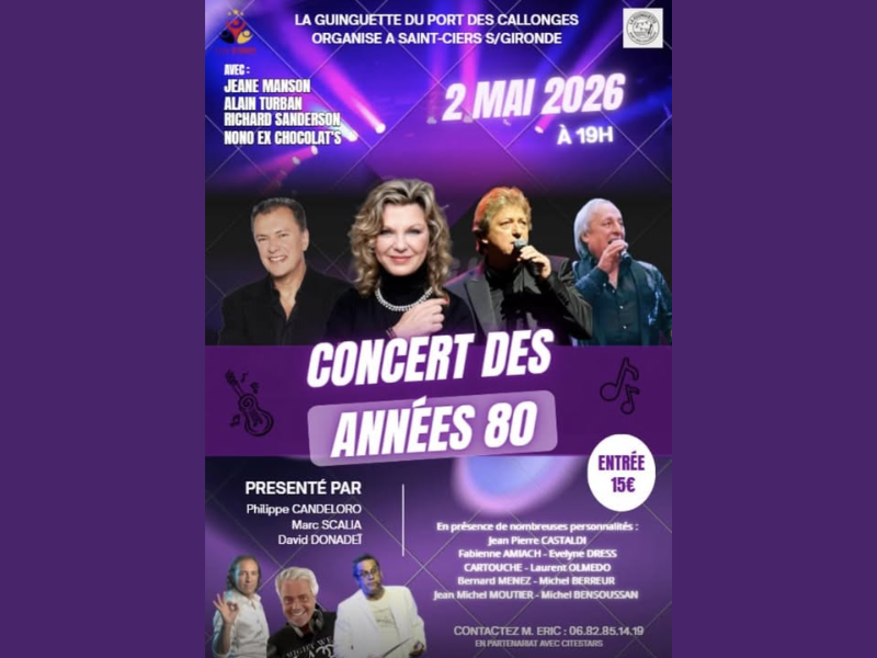 Concert Années 80 à la guinguette du port des  ...