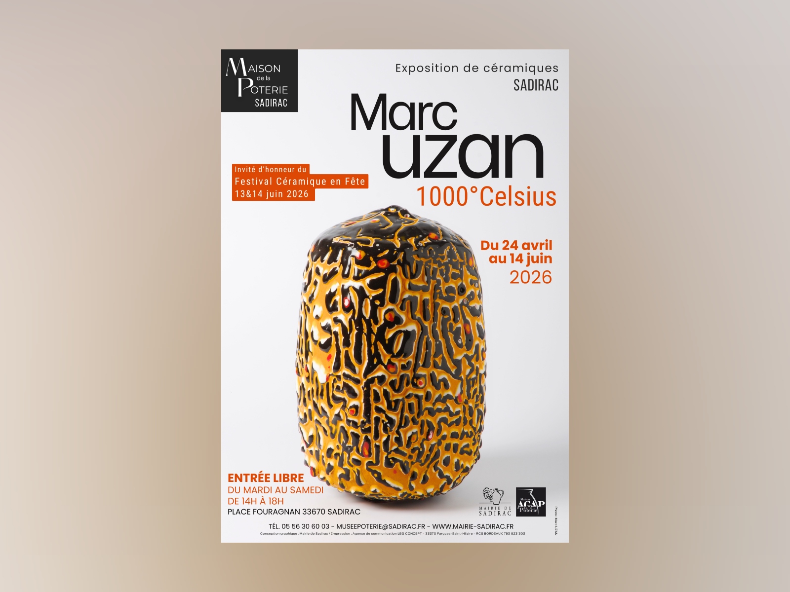 Exposition de céramiques : "1000°Celsius" par  ...