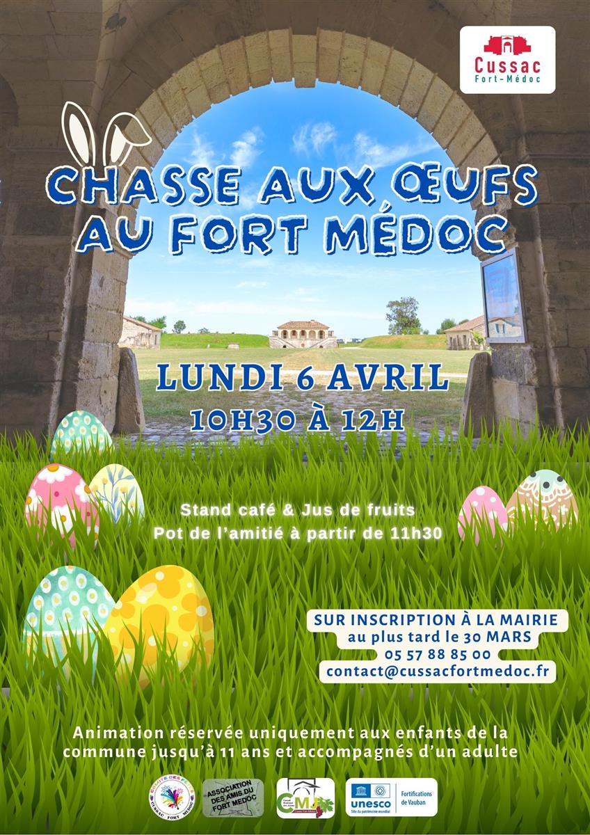 Chasse aux oeufs au Fort-Médoc
