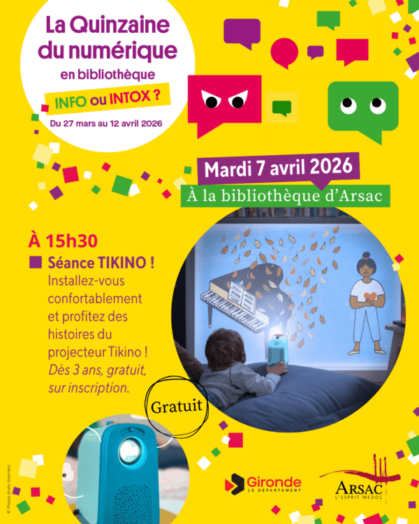 La quinzaine du numérique en bibliothèque à Arsac