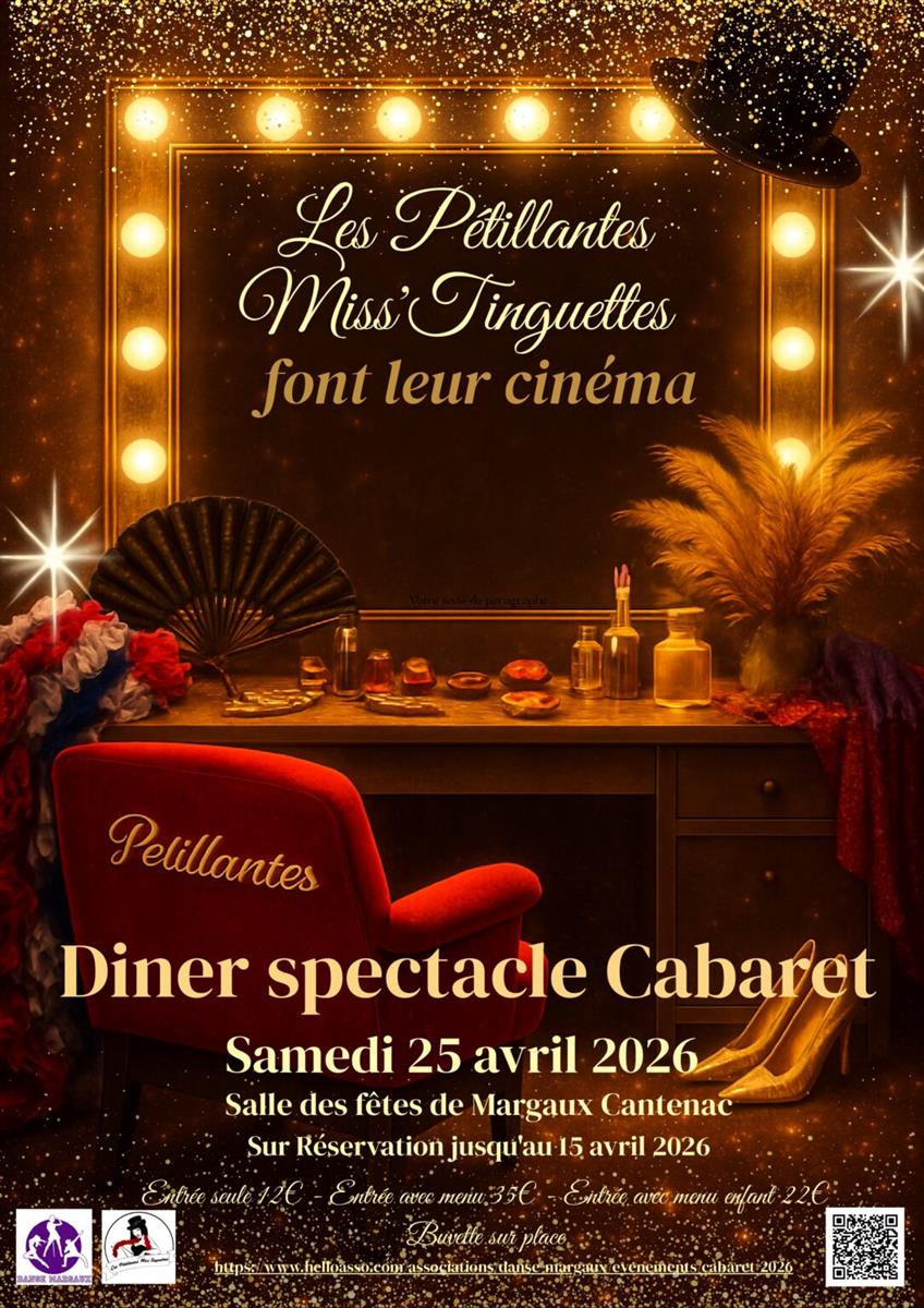 Dîner spectacle cabaret à Margaux