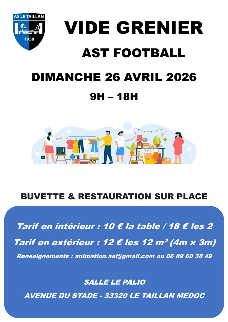 VIDE GRENIER DE L'AST FOOTBALL