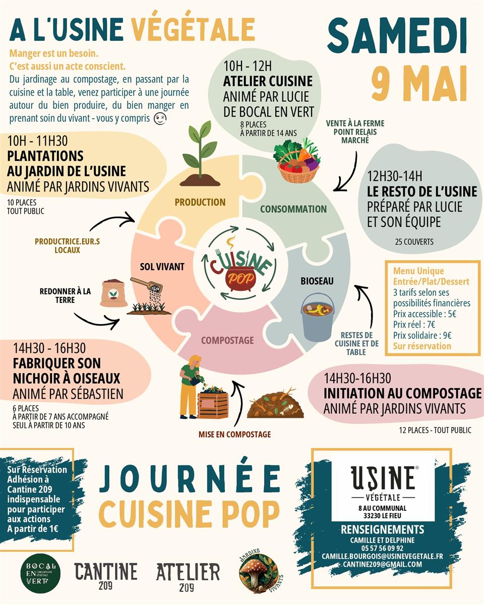 La journée cuisine pop : du jardin à l’assiette