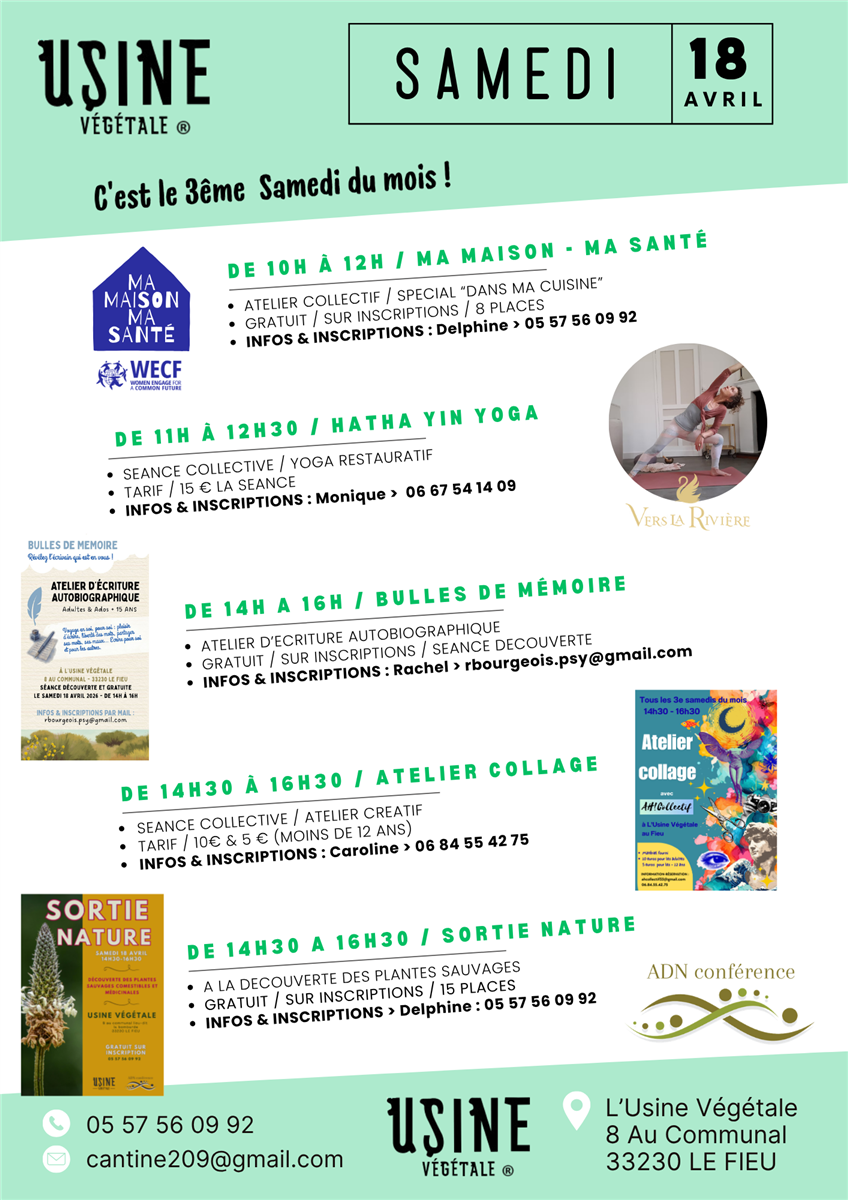 Atelier yoga, écriture et nature : une journée ...