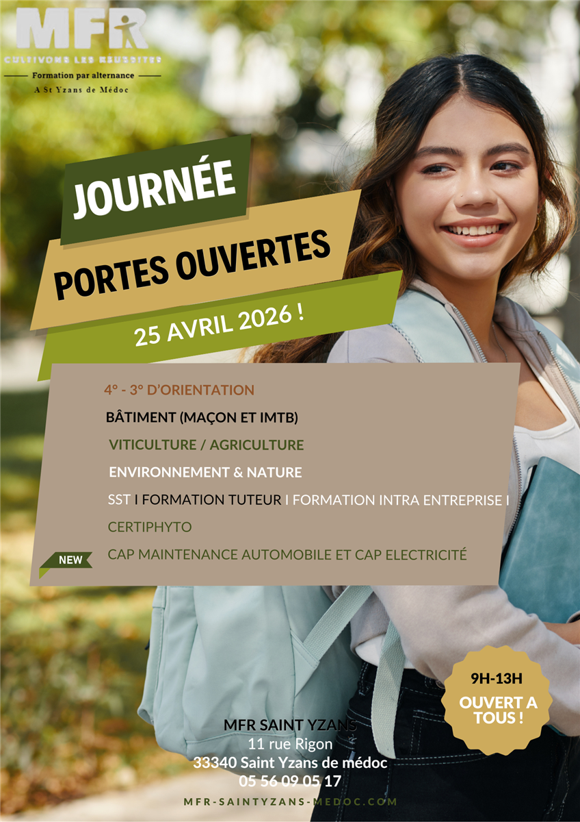 Portes Ouvertes MFR St-Yzans