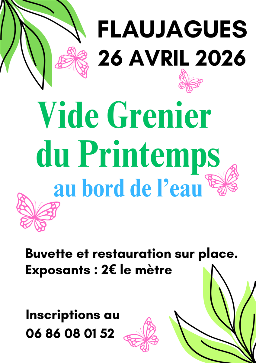 Vide grenier du printemps au bord de la dordogne