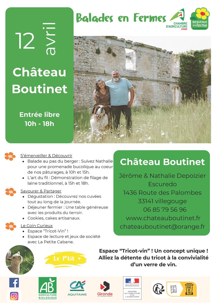 Château Boutinet - Balade en ferme