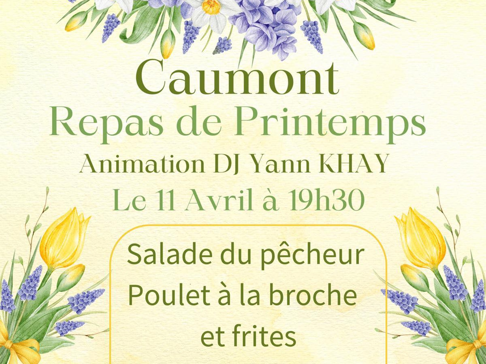 Repas de printemps
