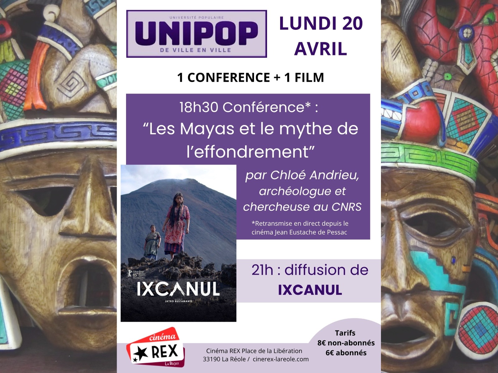 Séance unipop et conférence "les Mayas et le m ...
