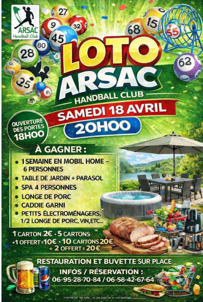super loto du handball arsac