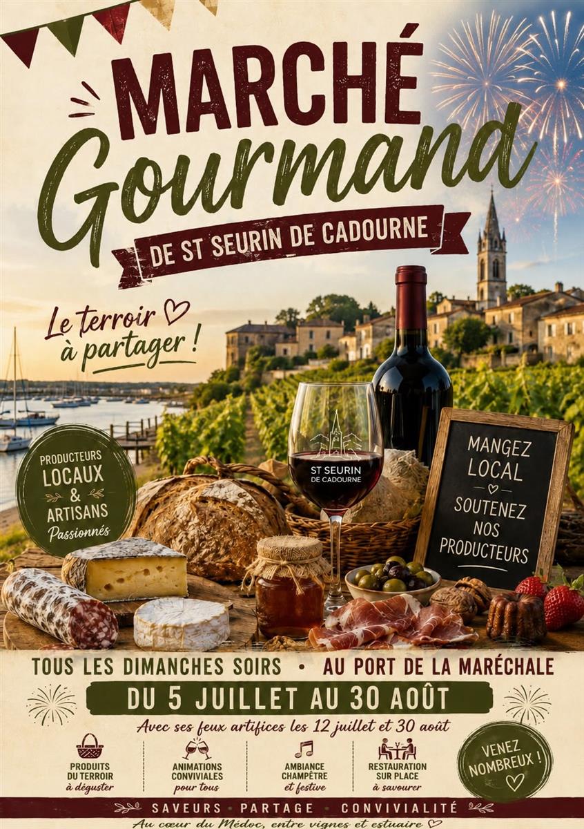 Marché gourmand et feu d'artifices