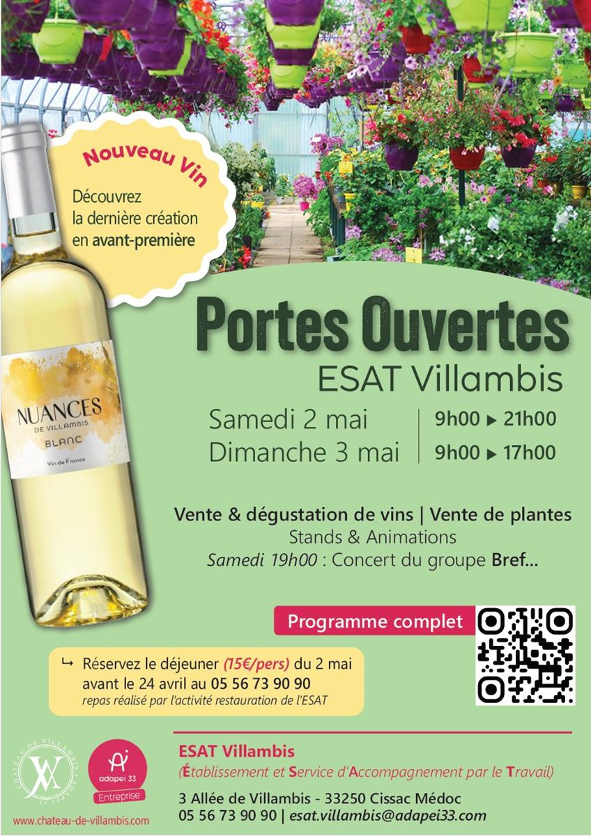 Week-end Portes Ouvertes ESAT Villambis
