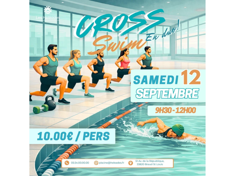Cross swim à la piscine les Héléades