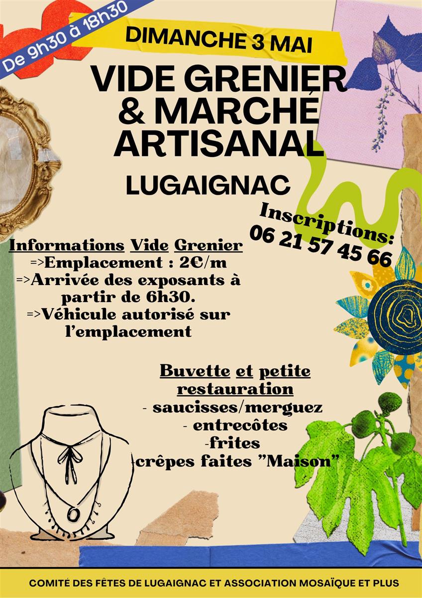 Marché artisanal et vide-grenier à Lugaignac