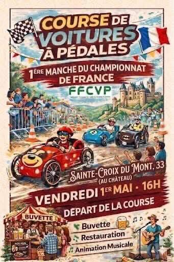 Course de voitures à pédales