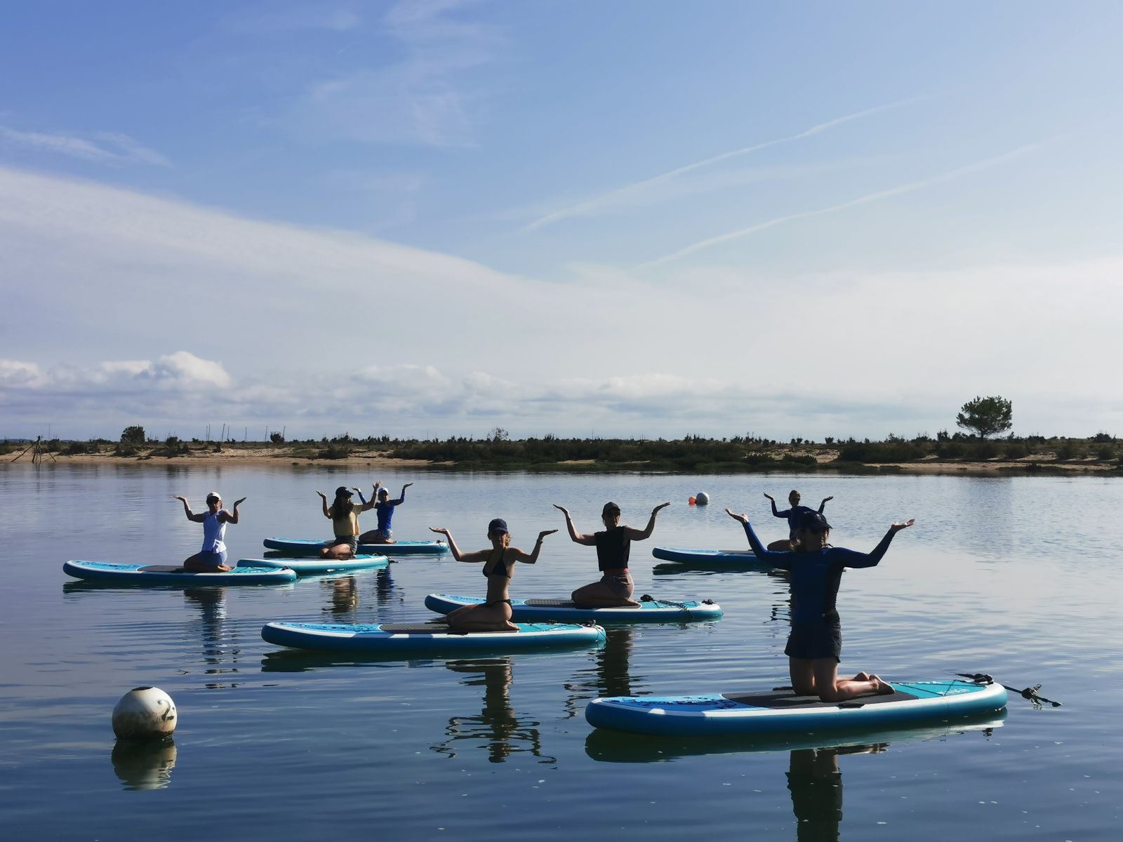 Yoga sur paddle / SUP Yoga au Cap Ferret